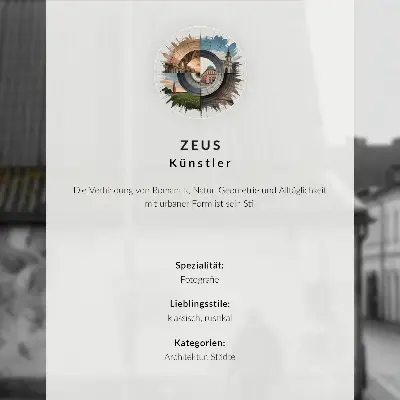 Plagát rustikálna veža s tehlovými strechami pod modrou oblohou