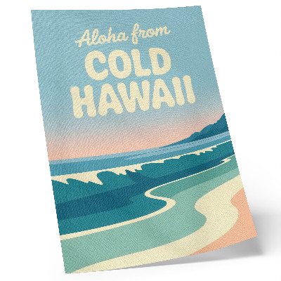 Poster na stenu Moderná typografia prírodnej krajiny pláže