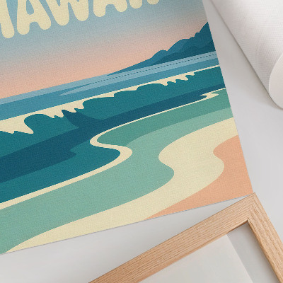 Poster na stenu Moderná typografia prírodnej krajiny pláže