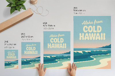 Poster na stenu Moderná typografia prírodnej krajiny pláže