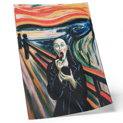 Poster na stenu Expresívna postava, živé farby, dynamické línie