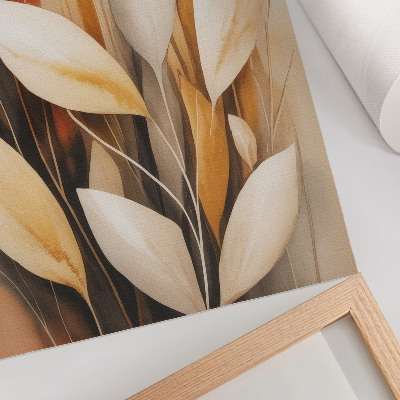 Poster na stenu Elegantné listy, jednoduchosť a harmónia farieb