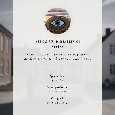Plagát do obývačky drevený stánok so svetlými budovami v idylickom štýle