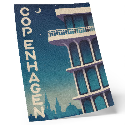 Poster na stenu Večerná mestská moderná architektúra