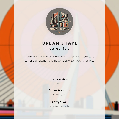 Poster na stenu Večerná mestská moderná architektúra
