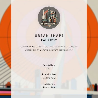 Poster na stenu Večerná mestská moderná architektúra