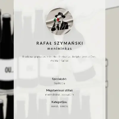 Plagát do obývačky farebná kaviareň s talianskou atmosférou