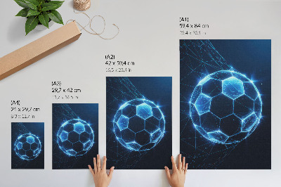 Poster na stenu Geometrické čiary a svetlá digitálnej gule