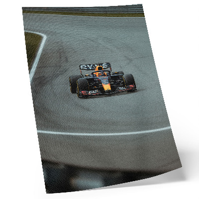 Poster na stenu Pretekárske auto na trati plné dynamiky