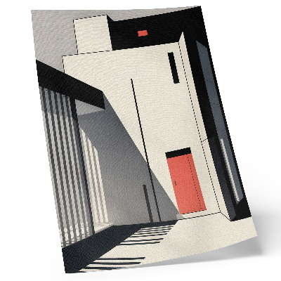 Plagát do obývačky Kontrast minimalistickej geometrickej architektúry