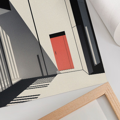 Plagát do obývačky Kontrast minimalistickej geometrickej architektúry