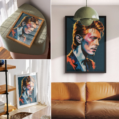 Poster na stenu Pop artový portrét s dynamickými farbami