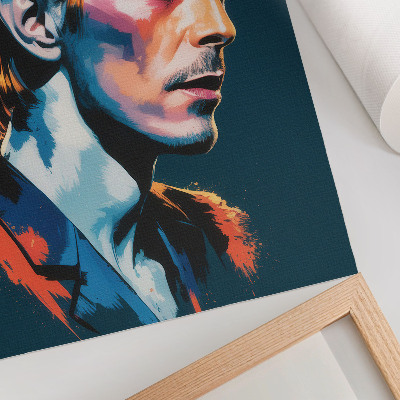 Poster na stenu Pop artový portrét s dynamickými farbami