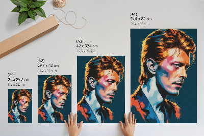 Poster na stenu Pop artový portrét s dynamickými farbami