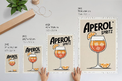 Plagát Aperol nápoj pomarančové pozadie