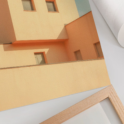 Poster na stenu Geometrická architektúra béžovej fasády