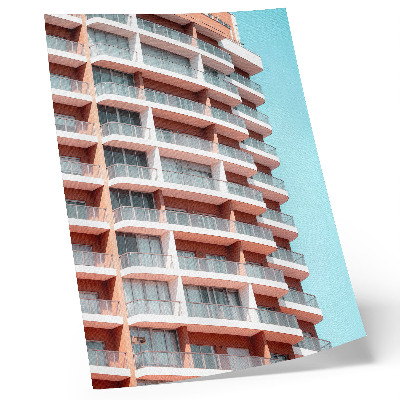 Plagát Moderná architektúra s otvorenými balkónmi