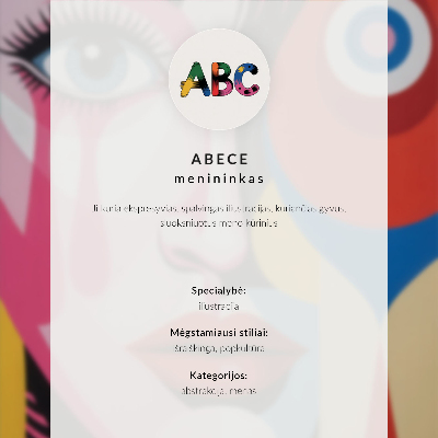 Poster na stenu Harmónia farieb, postava v pohybe, mimoriadna aura