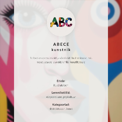 Poster na stenu Harmónia farieb, postava v pohybe, mimoriadna aura
