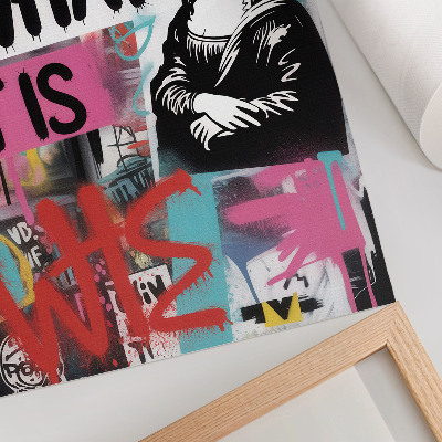 Poster na stenu Energický graffiti klasický text ikony kontrast
