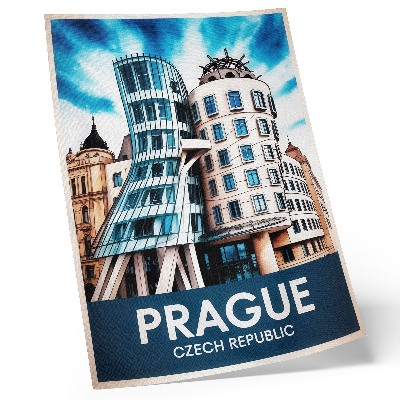 Plagát Pražská futuristická architektúra a modernita