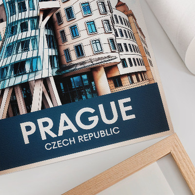 Plagát Pražská futuristická architektúra a modernita