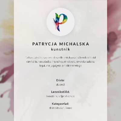 Poster na stenu Postava v jasných farbách s mečom