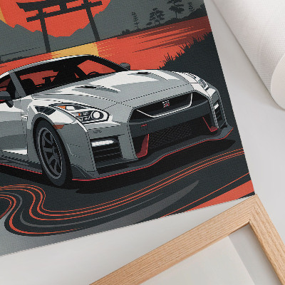 Poster na stenu Auto v harmonickej japonskej krajine