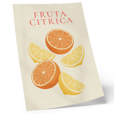 Poster na stenu Citrusový motív v teplých odtieňoch