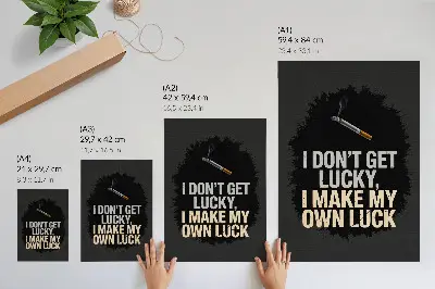 Plagát na stenu motivačný slogan v minimalistickom dizajne