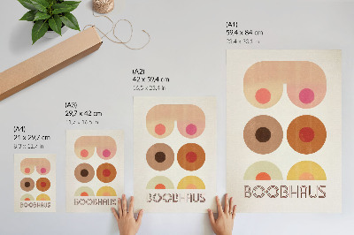 Plagát do obývačky Grafika v štýle Bauhaus od Boobhausu