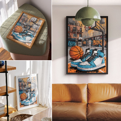 Poster na stenu Moderný štýl graffiti mestského ihriska