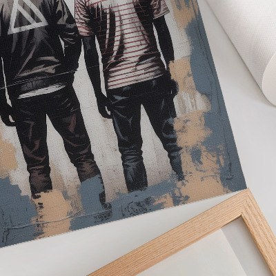 Poster na stenu Dvaja mladí ľudia v modernom štýle