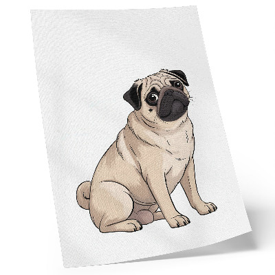 Plagát do obývačky Portrét psa, ilustratívny štýl, jemné farby