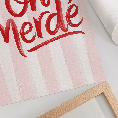 Poster na stenu Červené písmená na pastelovom pozadí