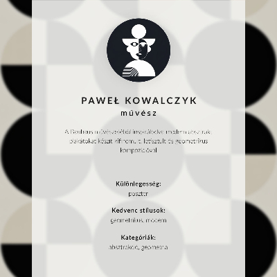 Plagát Geometrické tvary harmónia modernosť minimalizmus
