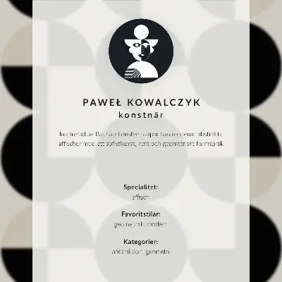 Plagát s motívom geometrických tvarov v duchu modernej minimalistiky