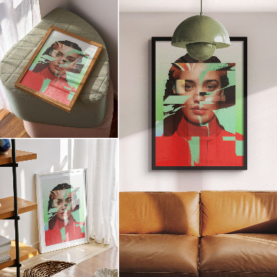 Plagát Fragmentovaný pohľad na moderný pop art