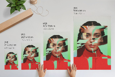 Plagát Fragmentovaný pohľad na moderný pop art