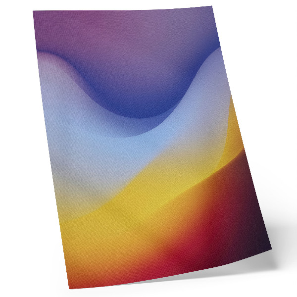 Poster na stenu Vlny farieb, upokojujúca modernita