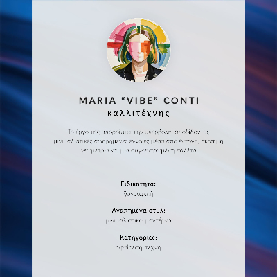 Poster na stenu Vlny farieb, upokojujúca modernita