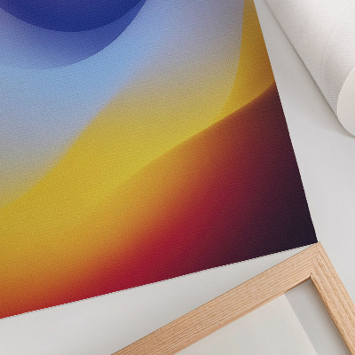 Poster na stenu Vlny farieb, upokojujúca modernita