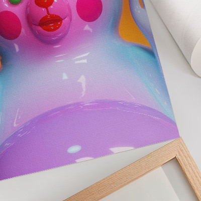 Poster na stenu Farebný plyšový medvedík, živé farby, moderná kompozícia