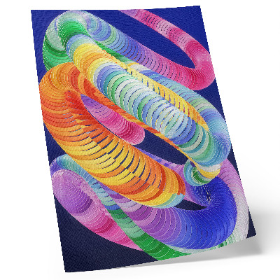 Poster na stenu Farebné abstraktné špirály