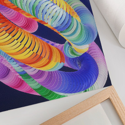 Poster na stenu Farebné abstraktné špirály
