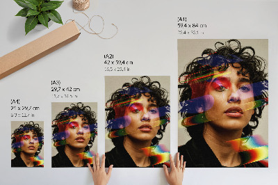 Poster na stenu Farebné akcenty, intenzívna modernosť, dynamika