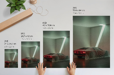 Plagát do obývačky Klasické auto svetlo minimalizmus elegancia