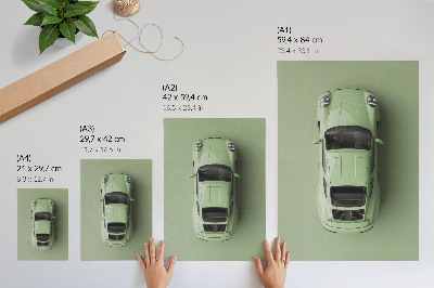 Plagát Moderné auto v odtieni zelenej