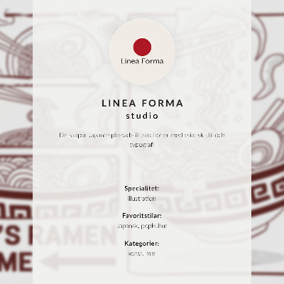 Poster na stenu Čierna mačka ramen fľaša saké japonský motív