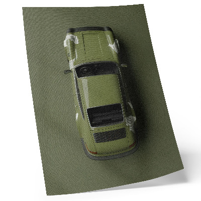 Poster na stenu Elegantné zelené auto minimalizmus jednoduchosť